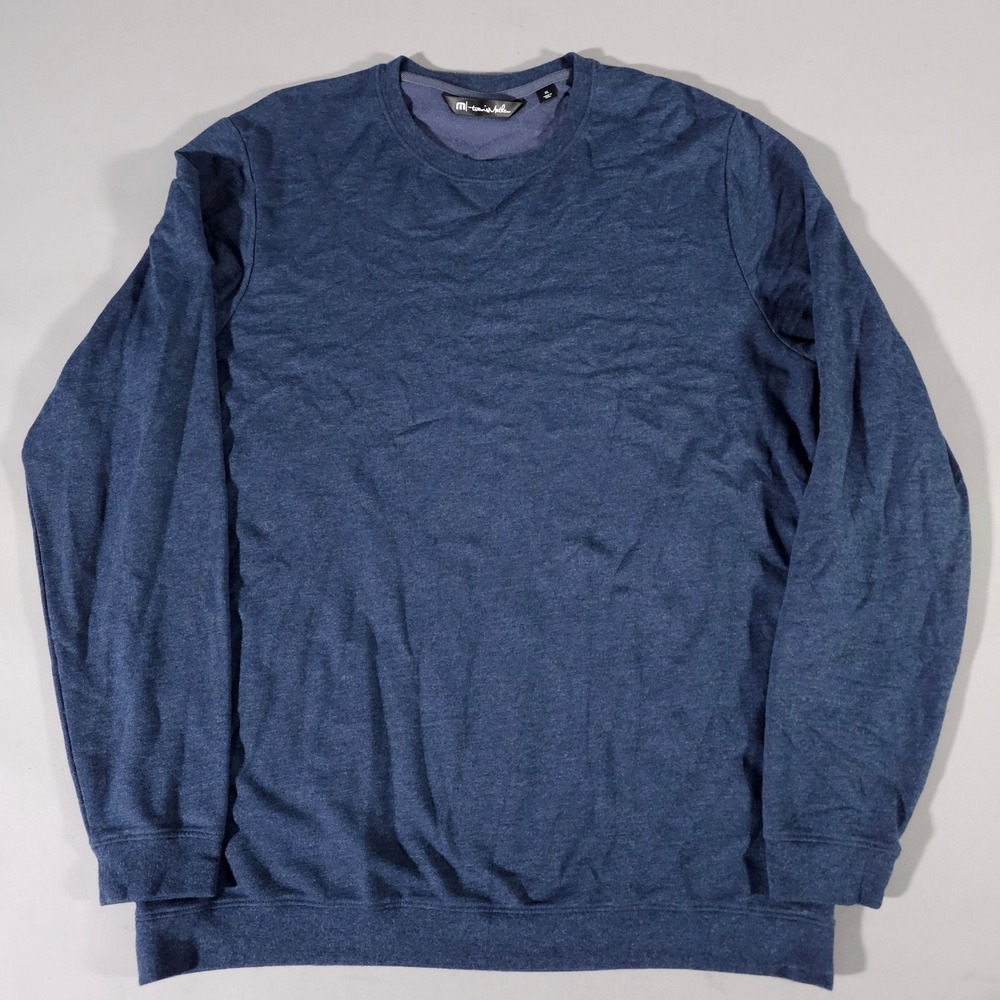 Travis Mathew Sweatshirt Mens XL Blue Pima Cotton Modal Blend Crewneck